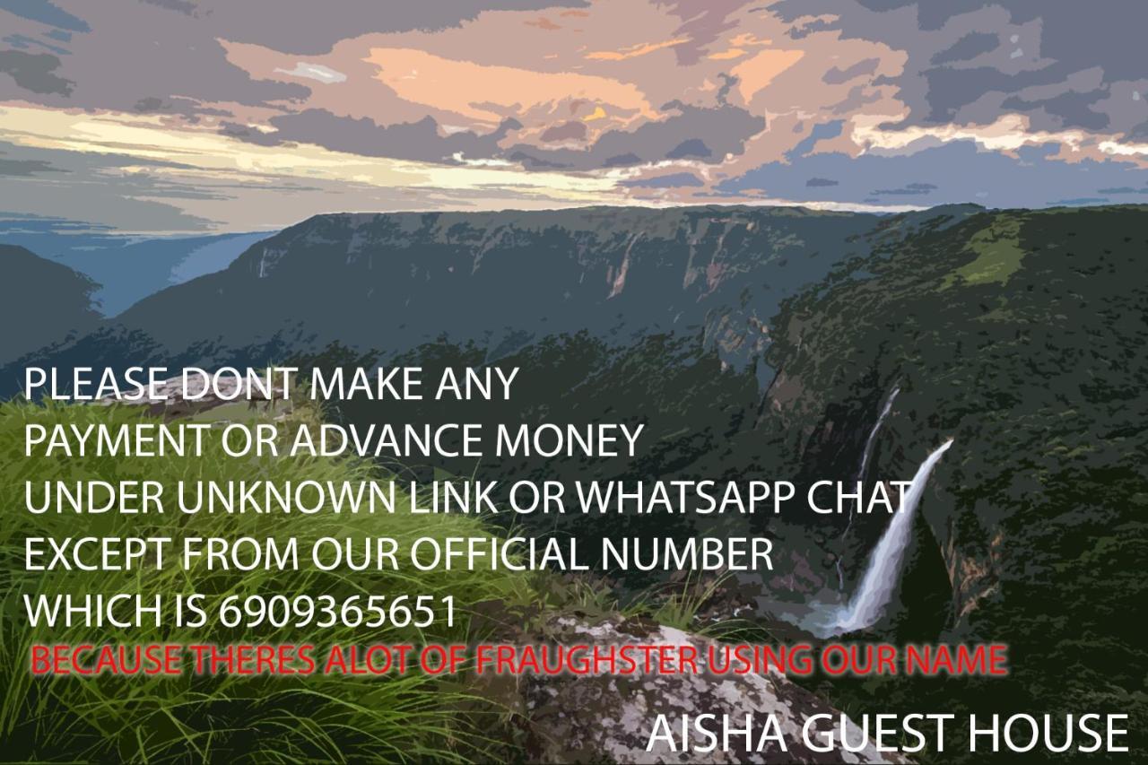 Aisha Guest House Bed & Breakfast Cherrapunji Exterior foto